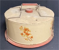 Decoware Tin Covered Cake Carrier with Locking
