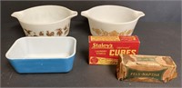 Pyrex Early American And Butterfly Gold Mixing