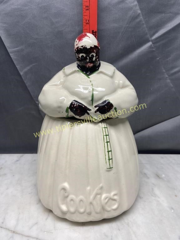 Vintage mccoy black americana cookie jar