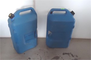2 plastic water jugs 7 gal