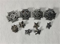 4 Vintage Polish Boy Scout Cross and Stars