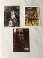3 Michael Jordan Basketball Cards