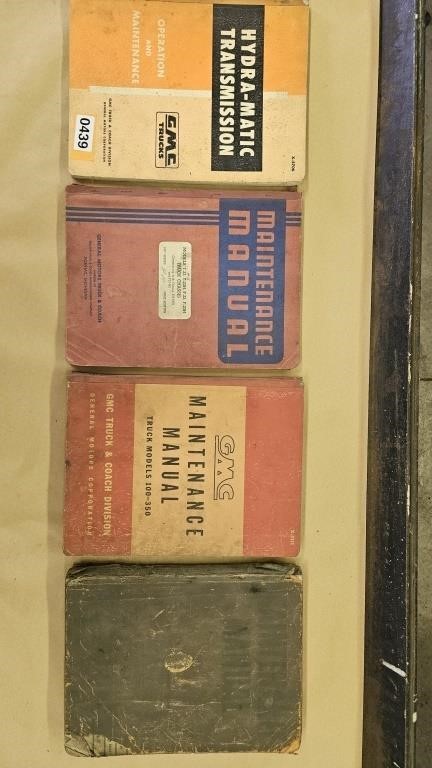 GMC Matintence Manuals 1937, 51, 57