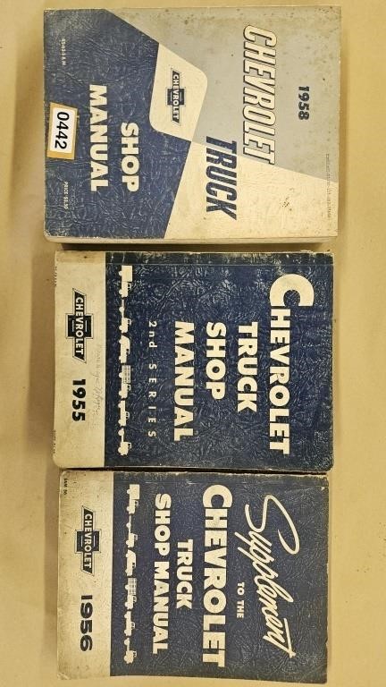 Chevrolet Truck Shop Manuals 1955/56/58