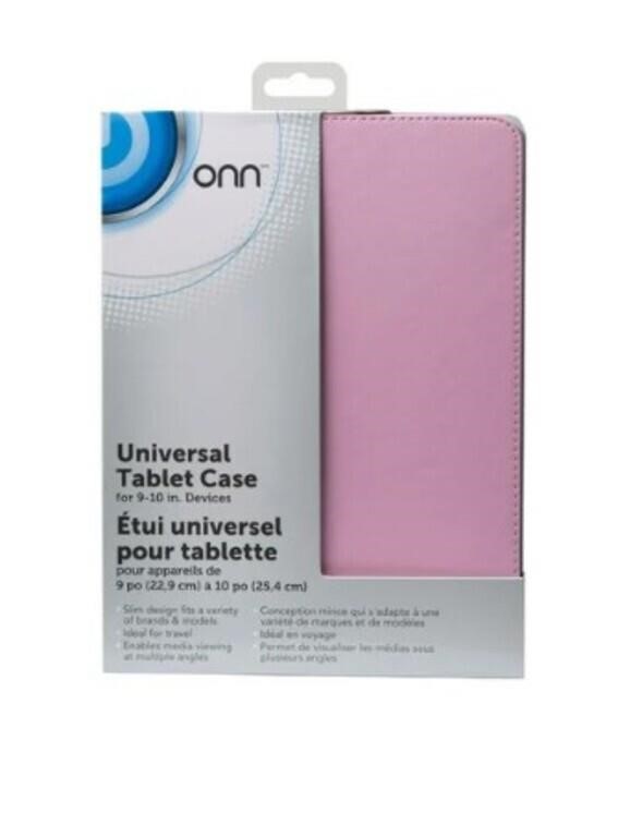 Onn Universal Folio Tablet Case for 9-10" Devices