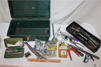 Tool Box w/Combination Wrenches, Screw Drivers,…