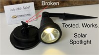 Solar Powered Spot Light (damaged)