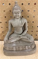 8" Sand cast style Buddha figurine