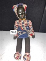 VINTAGE DOLL, COMPOSITION HEAD AND CLOTH BODY,