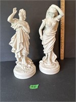 2x16” Statues - believed to be porcelain
