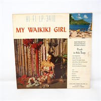Red Genoa Keawe & Hawaiians My Waikiki Girl LP