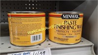 Paste Finishing Wax lot of 2 1b Cans