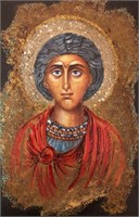 "St John" 7,5"x5" Collectible Icon - Antanenka