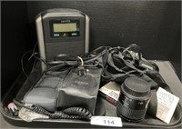 Zenith Alarm Radio, Canon Camera, Accessories.