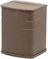 (U) Rubbermaid Deck Storage Box, Mocha, 2.6 Cubic