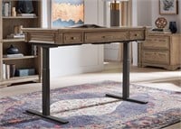Martin Furniture Adjustable Light Brown Desk
