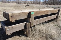 2 - 3'x18' Wood Feed Bunks - Excellent