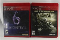 PS3 RESIDENT EVIL & FALLOUT 3