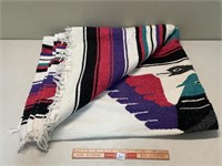 NICE VIBRANT COTTON THROW 76 X 48 INCHES