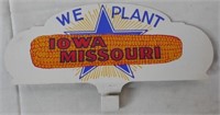 Iowa Missouri license plate topper