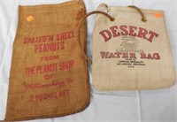 Lot of 2 Bags; Desert Water and Peanut Bag