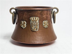 Small Copper Pot Hammered