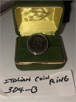 Italian coin ring