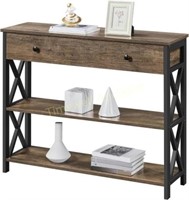 Yaheetech Console Table  Drawer & 2 Shelves