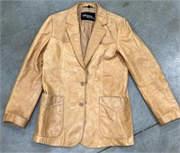 Wilson Leather Sz 42 Men's Tan Leather Jacket