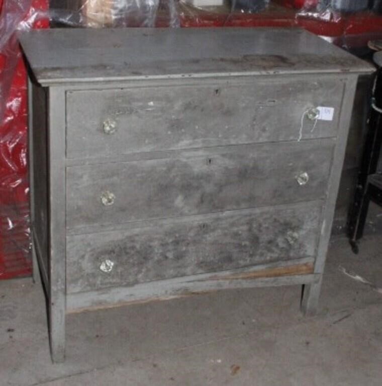 3 DRAWER PAINTED DRESSER