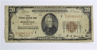 1929 $20 FEDERAL RESERVE NOTES