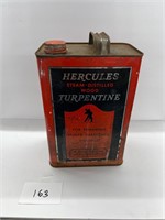 Hercules turpentine one gallon can
