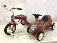 Lot of 2-Sears Child's Tricycle & Radio Flyer