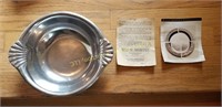 Walton Armetale silver bowl and Towle silver tray