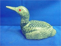 W E  W61  Stone Loon Sculpture