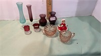 Lot of assorted Ruby, flash fair glass and more