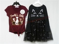 Girl's Size 5T Daddy's Princess Shirt & Cat Dress