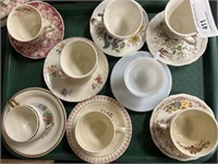 Chinaware Cups and Saucers