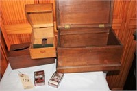 Tobacco boxes and many packs of Winchester