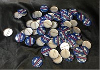 VINTAGE PIN BACK CAMPAIGN BUTTONS / WALLACE-LEMAY