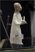 LLADRO GIRL WITH CANDLE