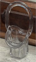 VINTAGE GLASS BASKET