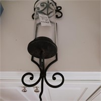 BLACK CANDLE SCONCE