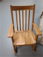 Wooden Rocking chair (basement)