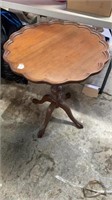 Mahogany Clawfoot Pie Crust Table