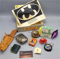 Cigar Box of Misc - Batgirl, Wheel of Fortune,