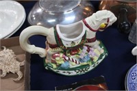 CERAMIC HORSE PITCHER