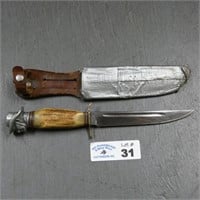 Ulrich SOlingen Cowbay Head / Stag Handle Knife