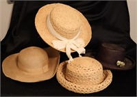 Set of 4 Ladies Beach Hats