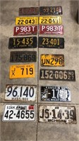 16 Old License Plates